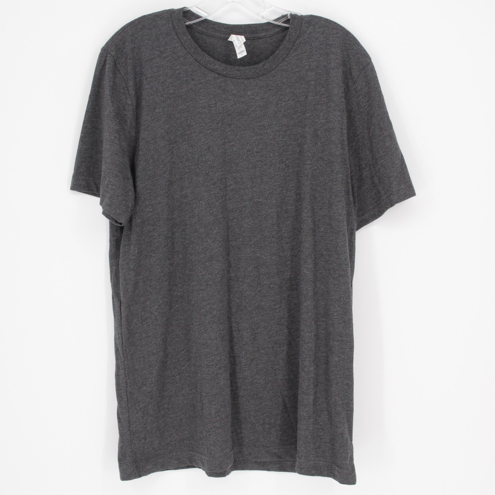 Bella+Canvas Men's Gray Graphic Short Sleeve Crew Neck T-Shirt‎ Size L